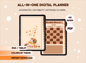 Autumn-Hedgehog-Digital-Planner-1