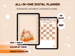 Clock-book-butterfly-Digital-Planner-1