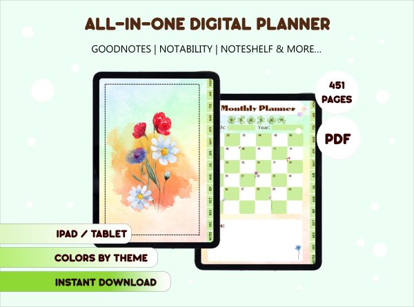 Cute-bouquet-Digital-Planner-1