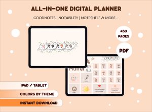 Cute-lazy-cat-Digital-Planner-1