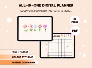 Five-Lovely-Colorful-Flowers-Digital-Planner-1