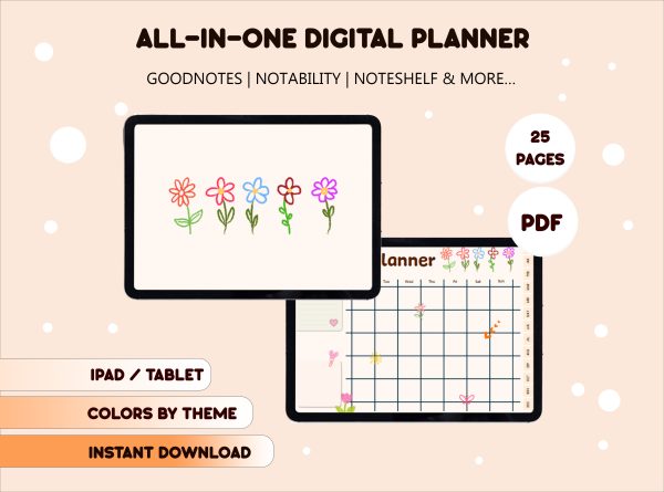 Five-Lovely-Colorful-Flowers-Digital-Planner-1