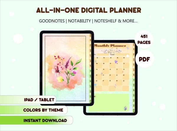 Lovely-flower-Digital-Planner-1